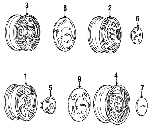 Wheels for 1992 Chevrolet Cavalier #0