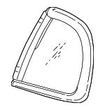 15837045 - Body: Quarter Glass for Chevrolet: Monte Carlo Image