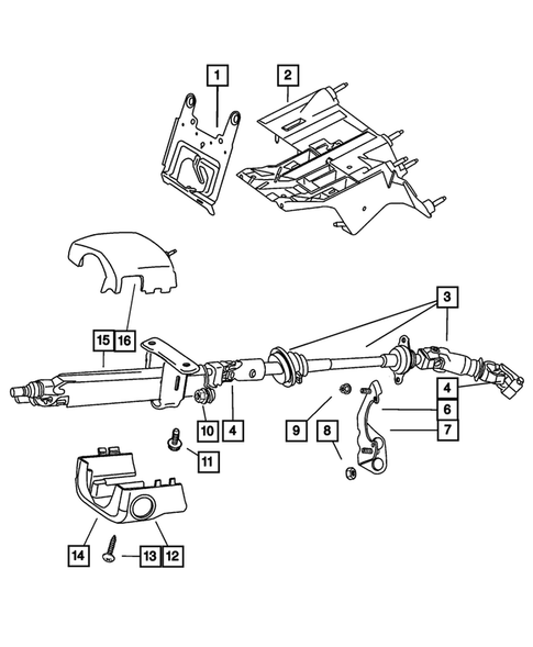 Steering Column for 2005 Jeep Liberty #0