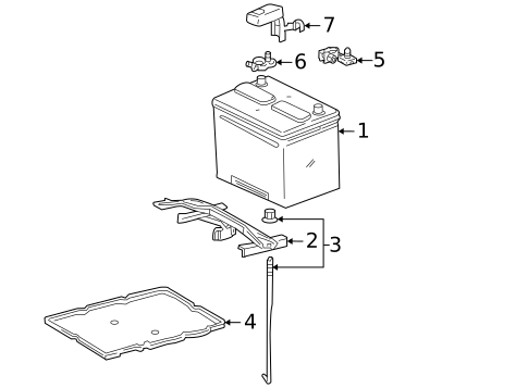 Battery for 2005 Toyota Sienna #0