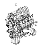 68729651AA - 6.4L Gas; Engine: Long Block Engine for Mopar Image