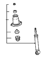88974641 - Suspension: Strut for Pontiac: Vibe Image