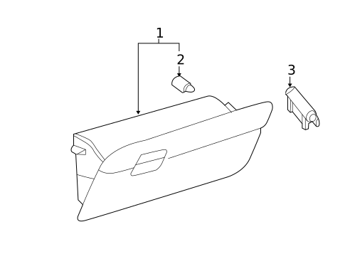 Glove Box for 2015 Toyota Prius C #0