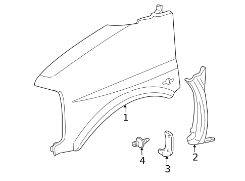 Fender & Components for 1996 Chevrolet Express 3500 #0