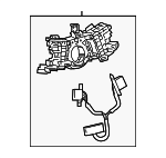 8431911010 - Steering: Switch Housing for Lexus: ES250, ES300h, ES350, GX550, LC500, LC500h, LS500, LS500h, LX600, LX700h, NX250, NX350, NX350h, NX450h+, RX350, RX350h, RX450h+, RX500h, RZ300e, RZ450e, TX350, TX500h, TX550h+, UX200, UX250h, UX300h Image