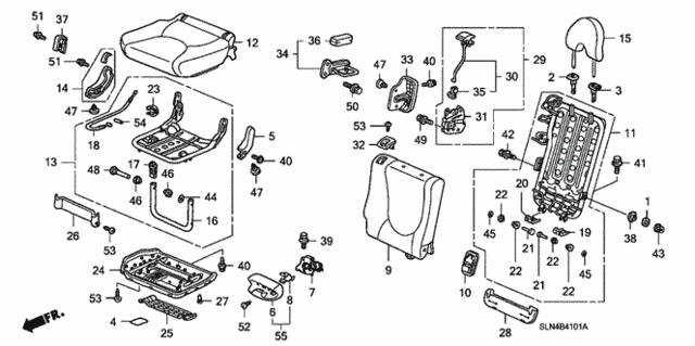 Rear Seat (R.) for 2008 Honda Fit #0
