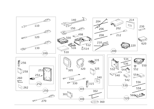 2078200104 - Electrical Components and Function: Electrical Wiring Harness for Mercedes-Benz Image