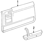 GZ54MD5 - Body: Door Trim Panel for Dodge: Shadow Image