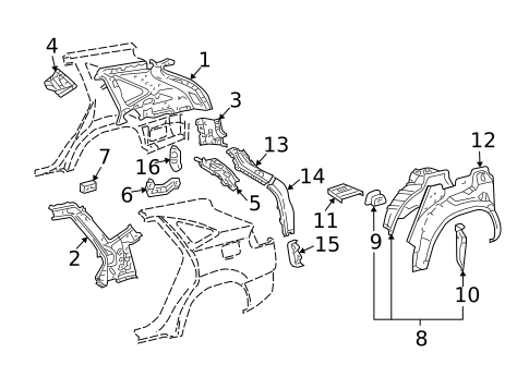 Inner Structure for 2006 Lexus RX400h #0