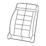 6CF69VT9AB - Body: Seat Back Cover for Jeep: Wrangler, Wrangler JK Image