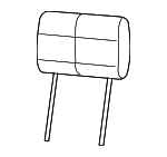5MF27DX9AA - Body: Headrest for Jeep: Wrangler, Wrangler JK Image