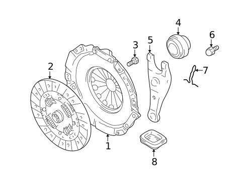Clutch & Flywheel for 2003 Suzuki Grand Vitara #0