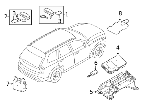 Communication System Components for 2019 Volvo XC90 #1