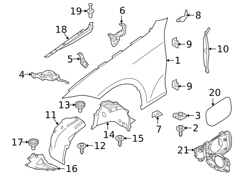 Fender & Components for 2022 BMW 330e #0