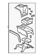 22889140 - : Console Assembly for Cadillac: Escalade, Escalade ESV Image