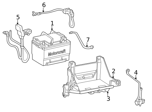 Battery & Related Components for 2005 Ford Thunderbird #0