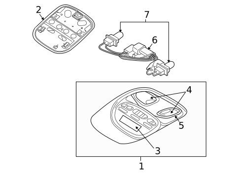 Overhead Console for 2008 Mitsubishi Raider #0