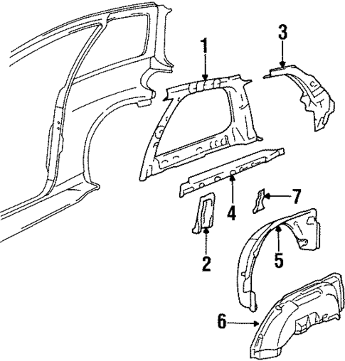 Inner Structure for 2001 Suzuki Swift #0