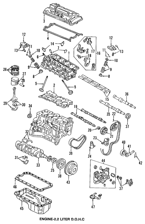 Engine for 1996 Honda Prelude #1