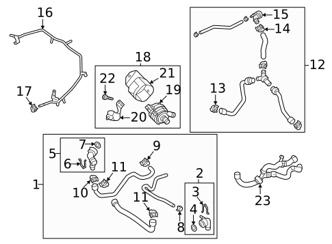 Hoses & Lines for 2023 Volkswagen Atlas #3