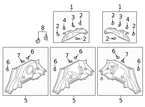 Interior Trim - Quarter Panels for 2007 Mitsubishi Outlander #13