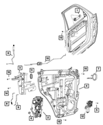 4589807AB - Doors, Door Mirrors and Related Parts: Exterior Door Handle for Mopar Image