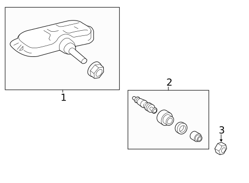 Tire Pressure Monitor Components for 2022 Lexus LC500 #0