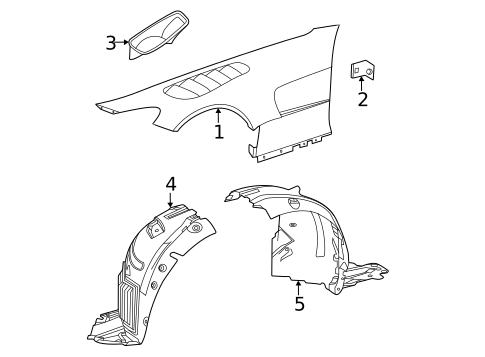 Fender & Components for 2021 Mercedes-Benz AMG&reg; GT Black Series #0