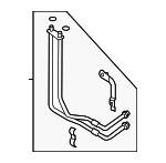 3C0317801C - Belts &amp; Cooling: Automatic Transmission Oil Cooler Tube for Volkswagen Image