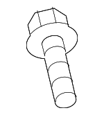 B45532099B - Steering: Column Assembly Lower Bolt for Mazda: 2, 3, 5, 6, 626, CX-3, CX-30, CX-5, CX-50, CX-70, CX-9, CX-90, Miata, Millenia, MPV, MX-3, MX-30 EV, MX-5 Miata, MX-6, Protege, Protege5, RX-7, RX-8 Image