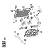 5030603AF - Cooling: Radiator Inlet Hose for Mopar Image