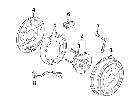 Rear Brakes for 2005 Saturn Vue #1