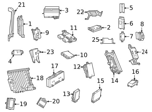 Electrical Components for 2021 Mercedes-Benz GLE350 #0