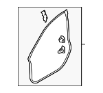 63511AJ00A - Body: Door Weather-strip for Subaru: Legacy, Outback Image