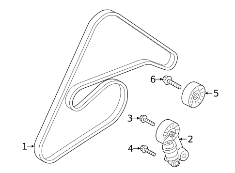 Belts & Pulleys for 2022 Genesis G90 #0