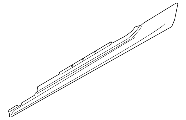 Rocker Molding - BMW (51777946676)