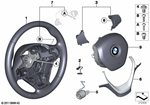 32306863346 - Steering: Sport Steering Wheel, Leather for BMW: 228i, 228iX, 230i, 230iX, 320i, 320iX, 328d, 328dX, 328i, 328iX, 330e, 330i, 330iX, 335i, 335iX, 340i, 340iX, 428i, 428iX, 430i, 430iX, 435i, 435iX, 440i, 440iX, Hybrid 3 Image image