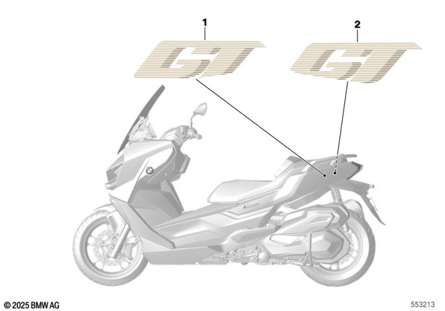 51145B35665 - Body Equipment: Decor Luggage Compartment Trim Left -  for BMW-Motorrad Image image