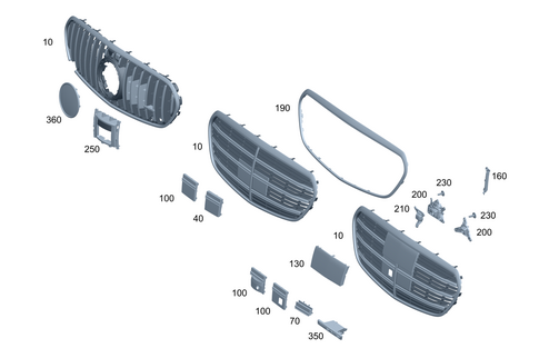 Radiator Grille for 2022 Mercedes-Benz S500 #0
