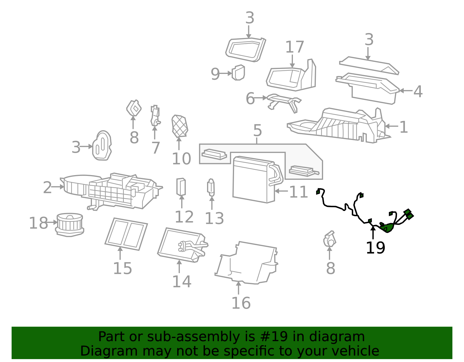 2004-2013 GM Air Conditioning Control and Module Wiring Harness ...