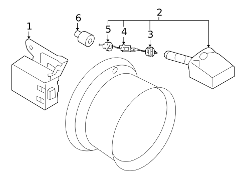 Tire Pressure Monitor Components for 2019 Nissan 370Z #0