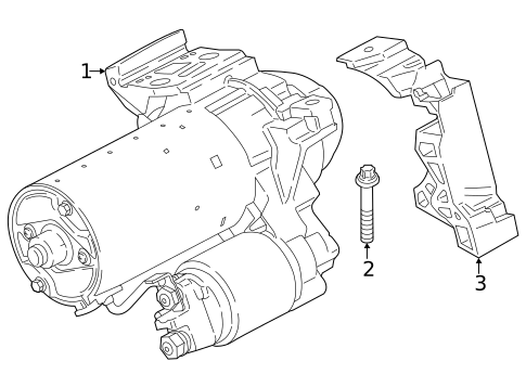 Starter for 2024 BMW 740i xDrive #0