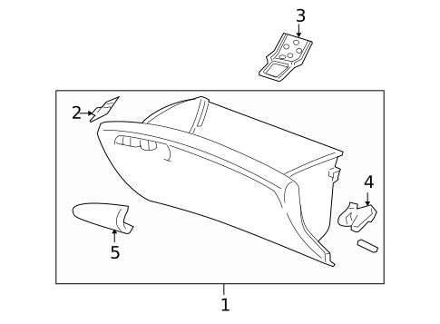 Glove Box for 2009 Honda Civic #0
