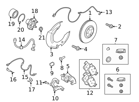 Brake Components for 2021 Jaguar E-Pace #0