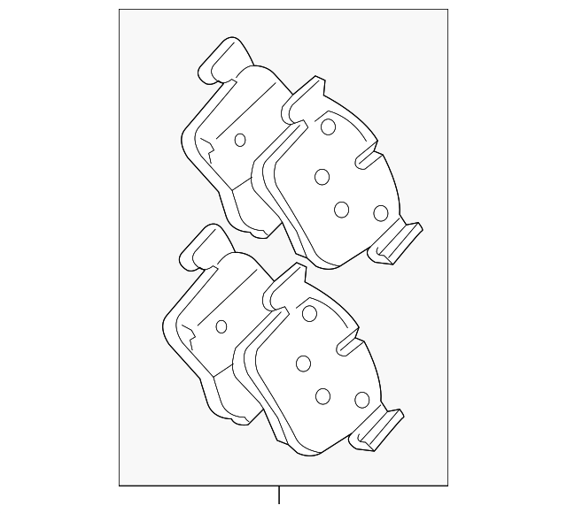 JAGUARE−Paceブレーキパッド : A-Premium Front and Rear Ceramic Disc Brake Pads Set