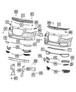 6506727AA - Frame, Bumper and Fascia: Nut/rivet for Chrysler: 300 | Jeep: Compass, Wrangler, Wrangler JK Image