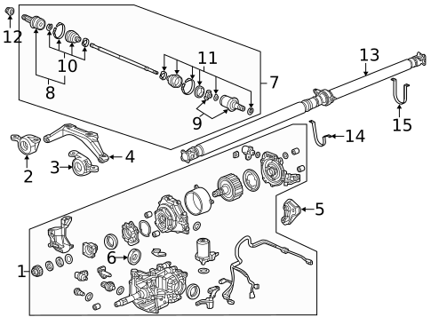 Axle & Differential for 2017 Acura RDX #0