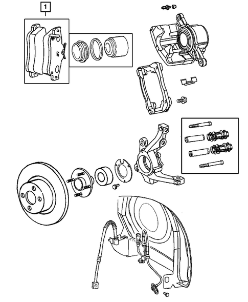Front Brakes for 2003 Chrysler PT Cruiser #0