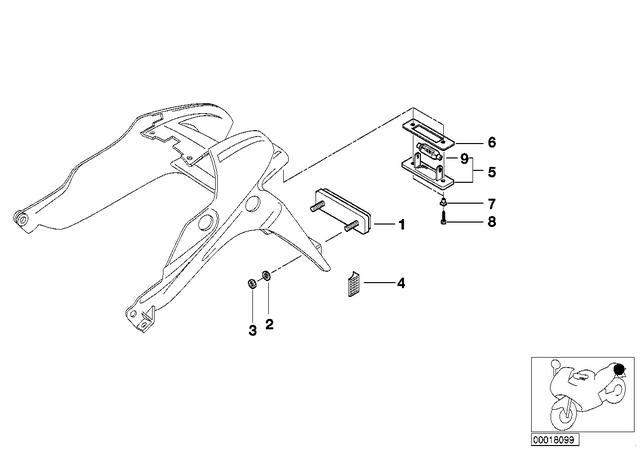 46622307857 - : Plug-In Nut - 5.1 for BMW-Motorrad Image