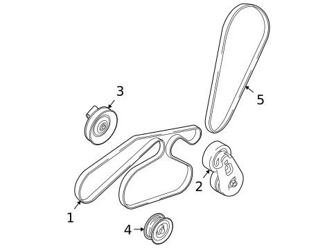 Belts & Pulleys for 2008 Ford Escape #0